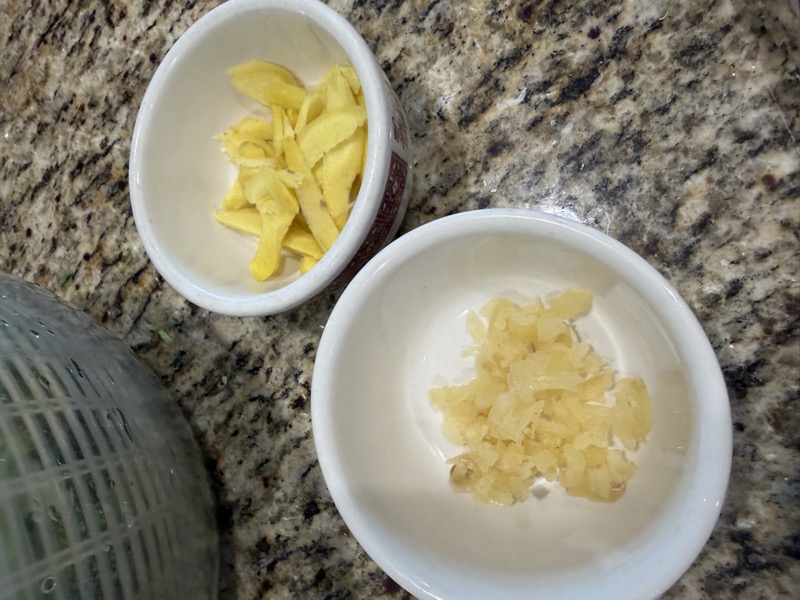 Garlic and ginger — always both